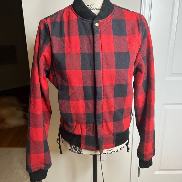 NSF Buffalo Check Plaid Bomber Jacket - Picture 6 of 6